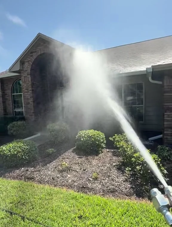 Washing the exterior of a residential property